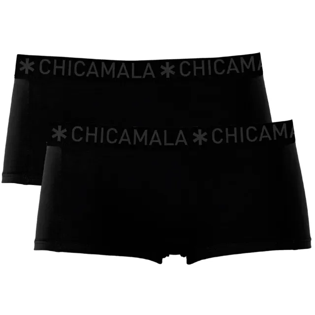 Muchachomalo Meisjes 2-pack Boxershorts Zwart