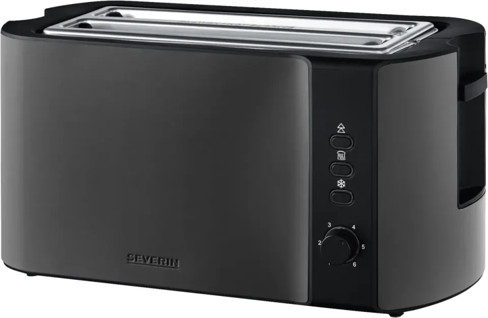 Severin AT 9341 broodrooster donkerinox dark inox, foto 2