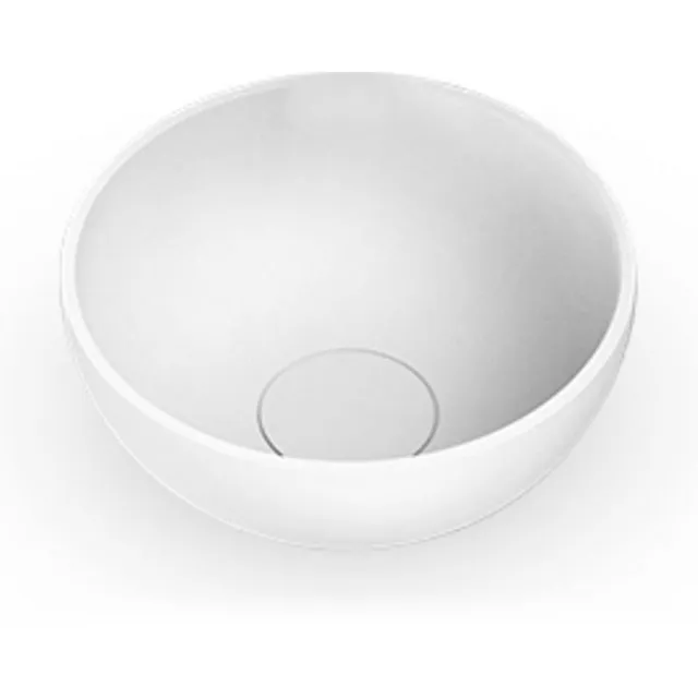 EH Design Waskom Opbouw EH Design Stresa 230x230x115 mm Rond Thin Edge Solid Surface Mat Wit