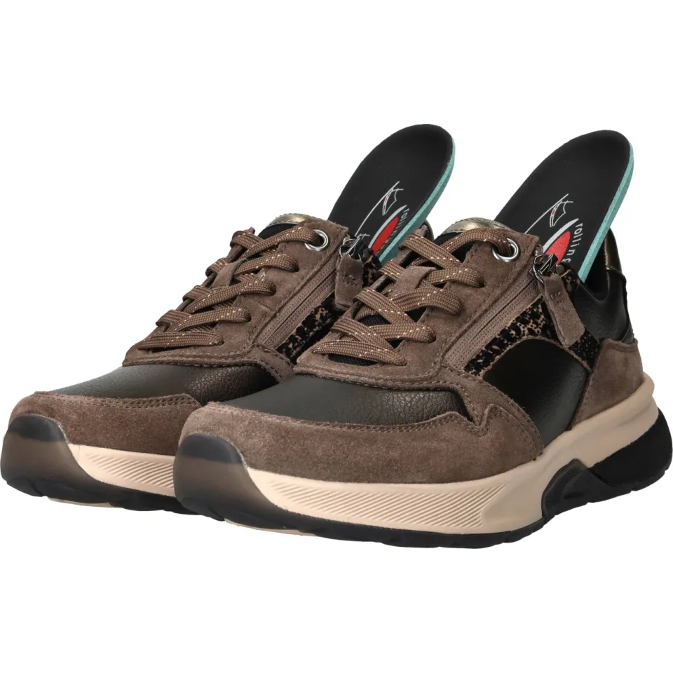 Gabor Rollingsoft veterschoenen taupe, foto 8