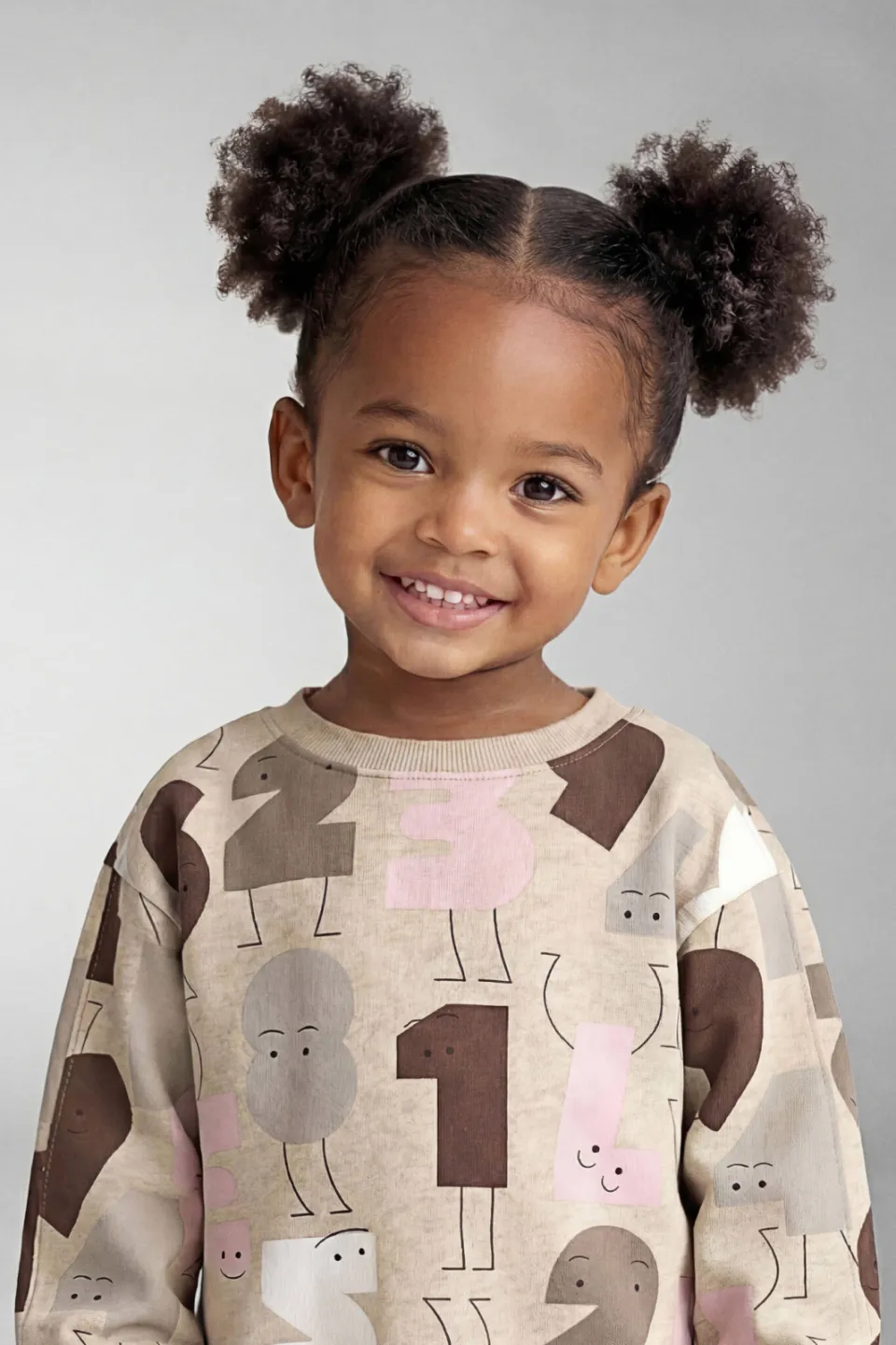NAME IT MINI sweater met print - beige, foto 4