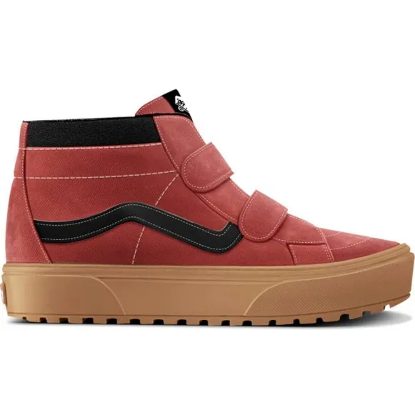 Vans SK8-Mid Reissue V hoge sneakers rood/bruin, foto 2