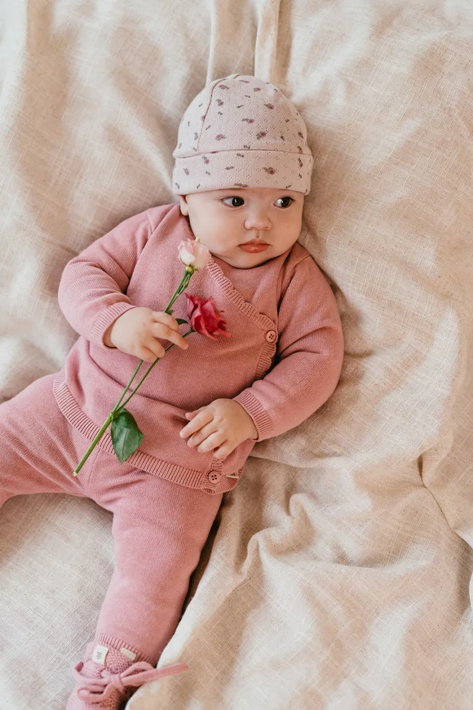 A Tiny Story casual broek roze
