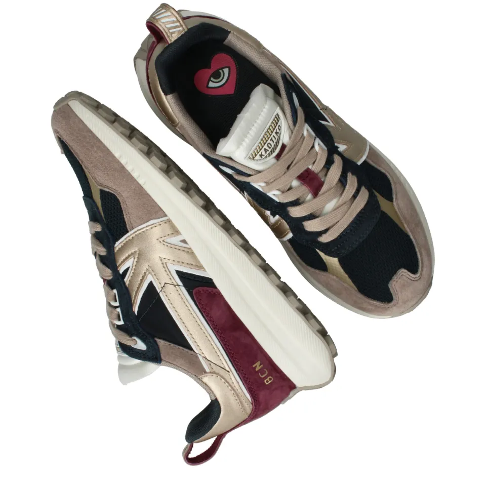 Kaotiko Detroit Glam lage sneaker taupe, foto 7