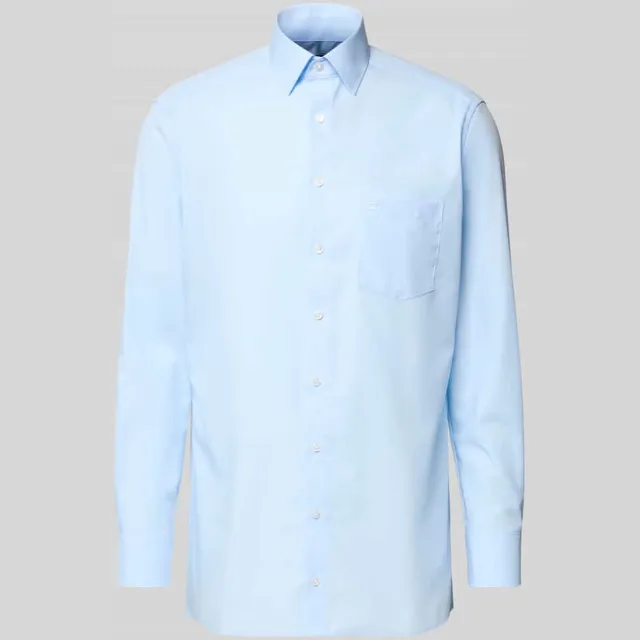 Olymp MODERN fit zakelijk hemd met knoopsluiting blauw