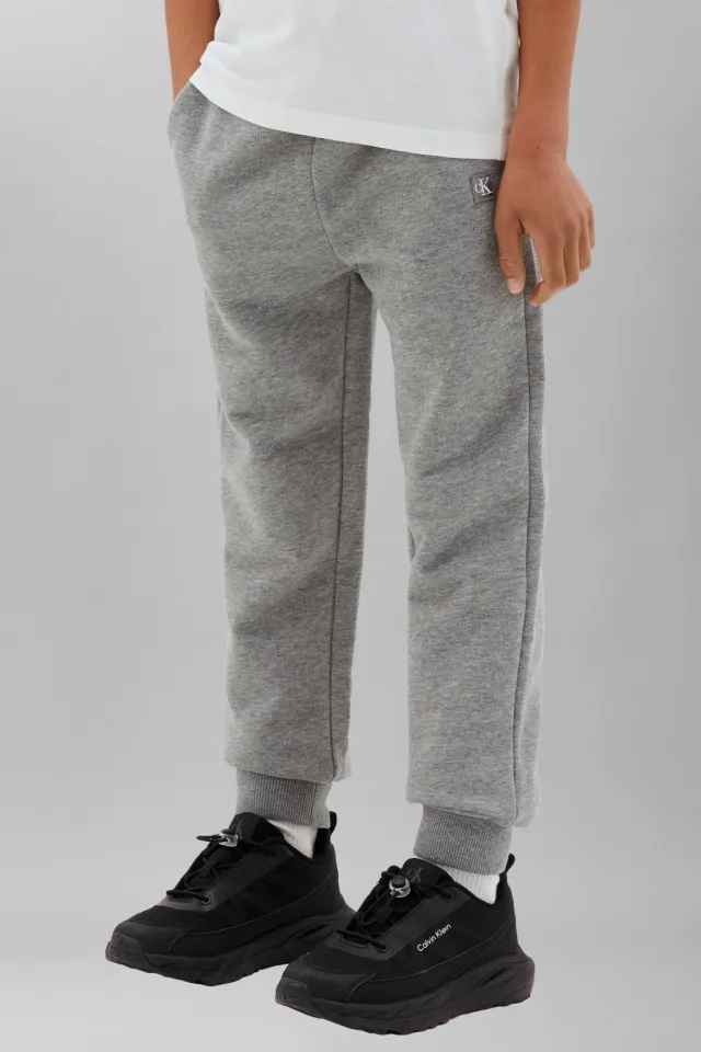 Calvin Klein sweat joggingbroek grijs melange, foto 5