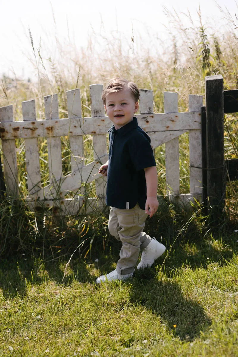 LEVV Little polo donkerblauw