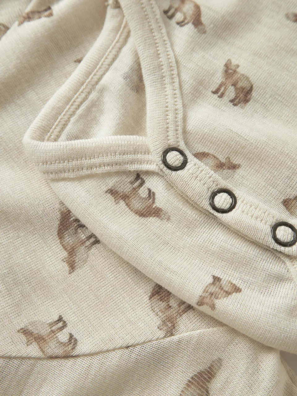 Lil' Atelier BABY romper met wol - beige, foto 5