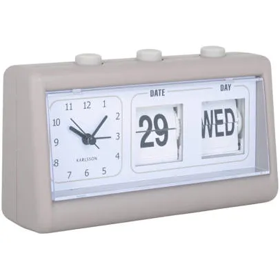 Karlsson Data Flip wekker beige, foto 6