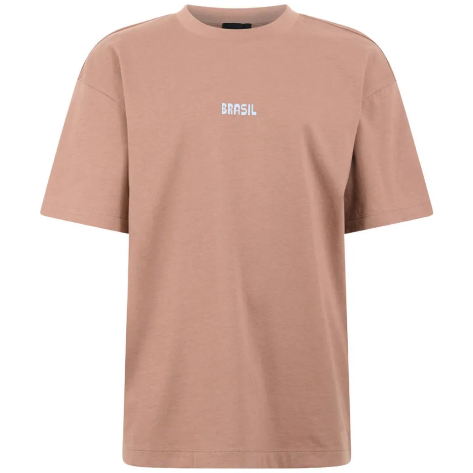Shoeby T-shirt met backprint lichtbruin, foto 3