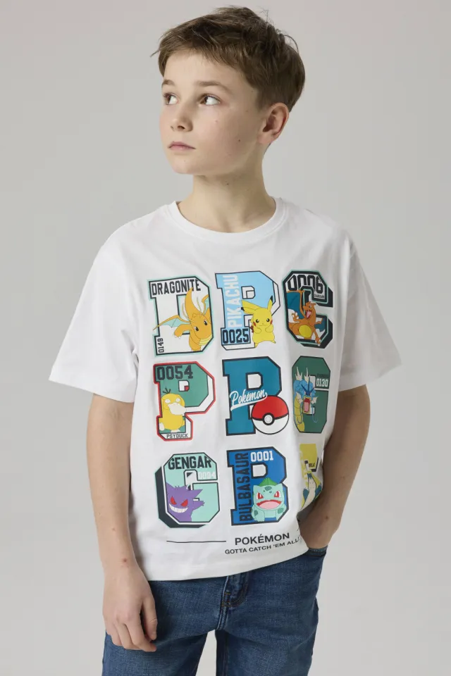 NAME IT KIDS Pokemon regular fit t-shirt wit