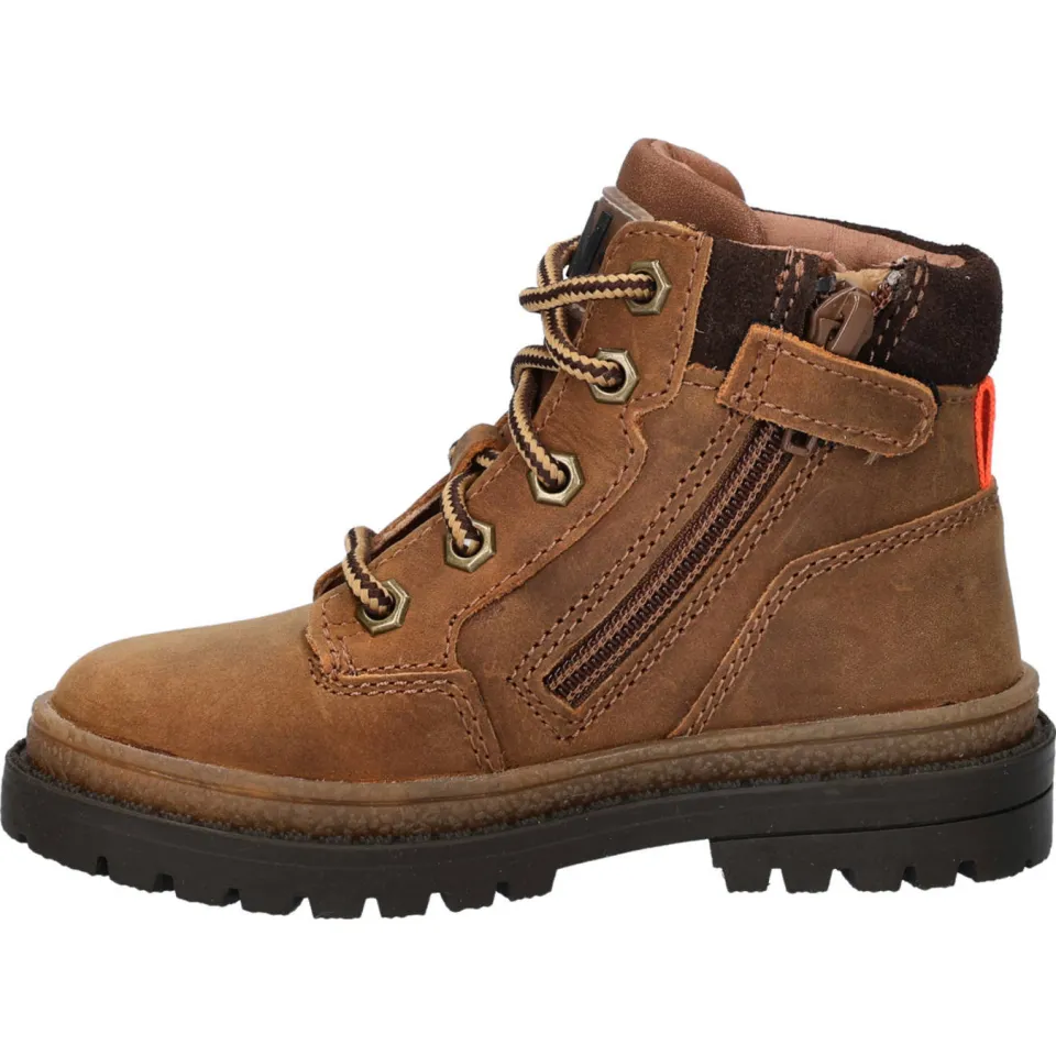 Nelson Kids nubuck veterboots cognac, foto 3