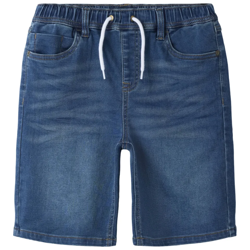 NAME IT Ryan jogger denim L jeansshort donkerblauw, foto 2