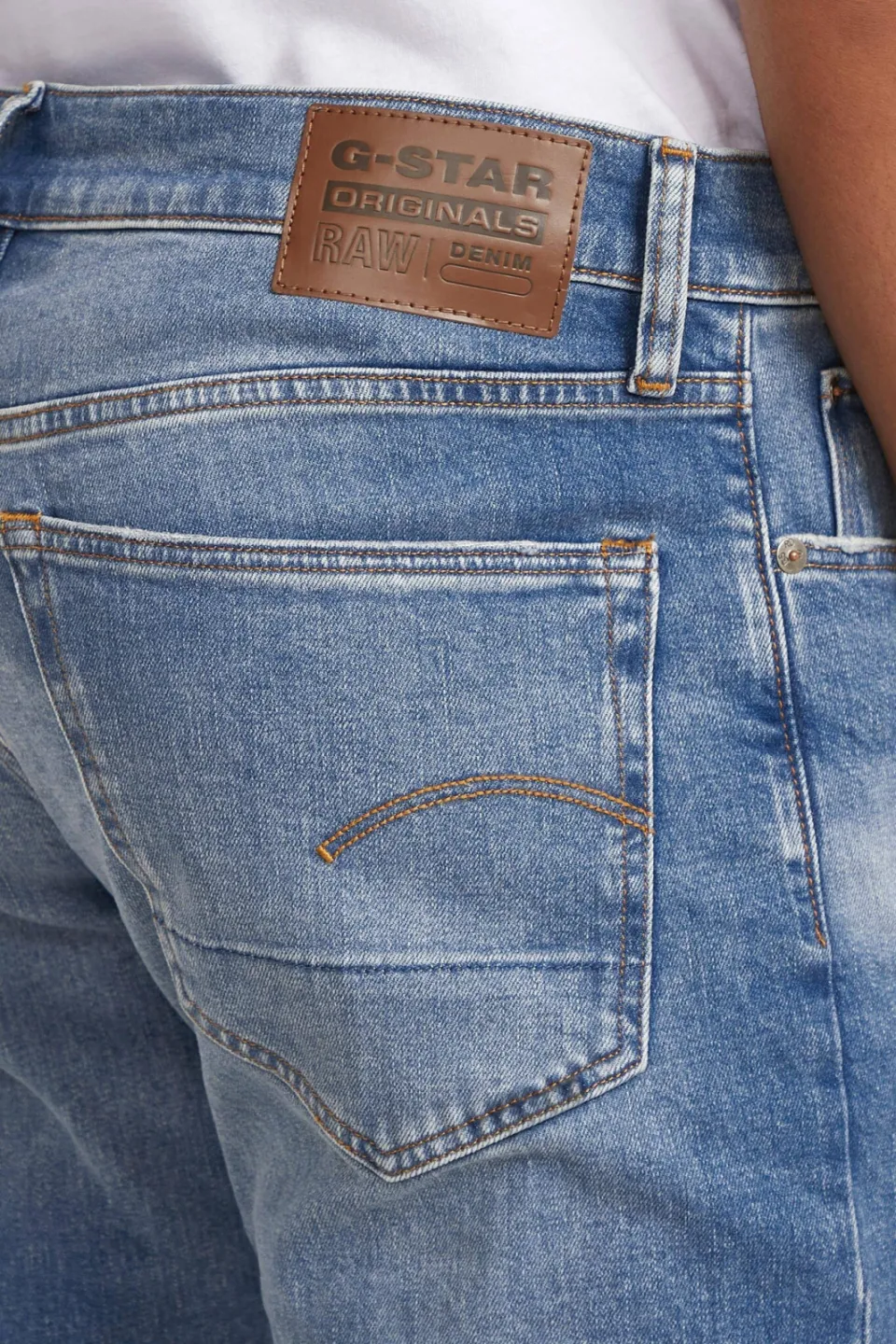 G-Star Raw G-STAR 3301 straight tapered fit jeans worn in azure blauw, foto 7