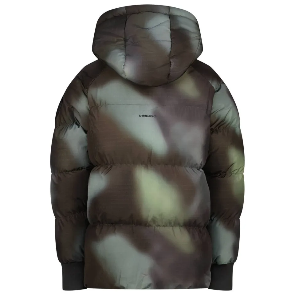 Vingino winterparka met print grijs, foto 4