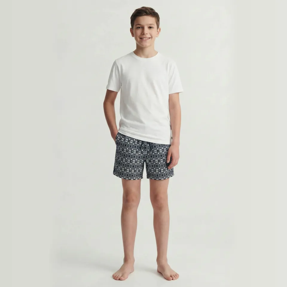 Jack & Jones JUNIOR zwemshort donkerblauw Donkerblauw/lichtgrijs