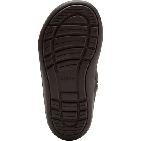Mango Kids suède enkelboots met profielzool - donkerbruin, foto 7