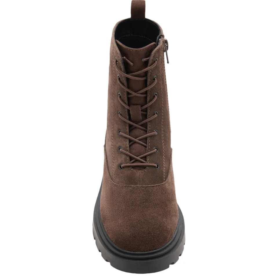 Mango Kids suède enkelboots met profielzool - donkerbruin, foto 2