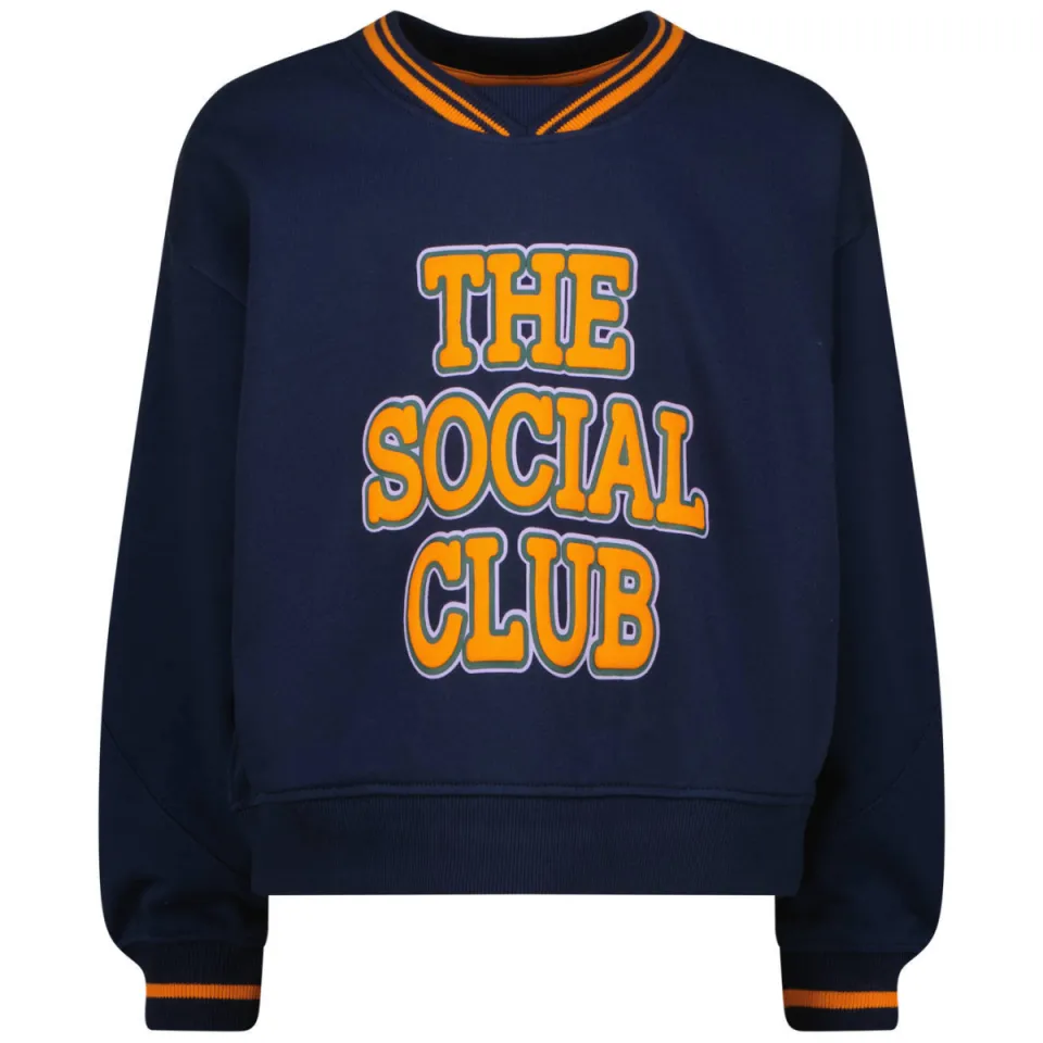 Vingino rechtvallende sweater met print - donkerblauw, foto 2