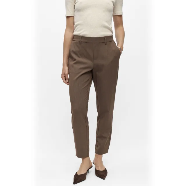 Object slim fit pantalon - lichtbruin, foto 3