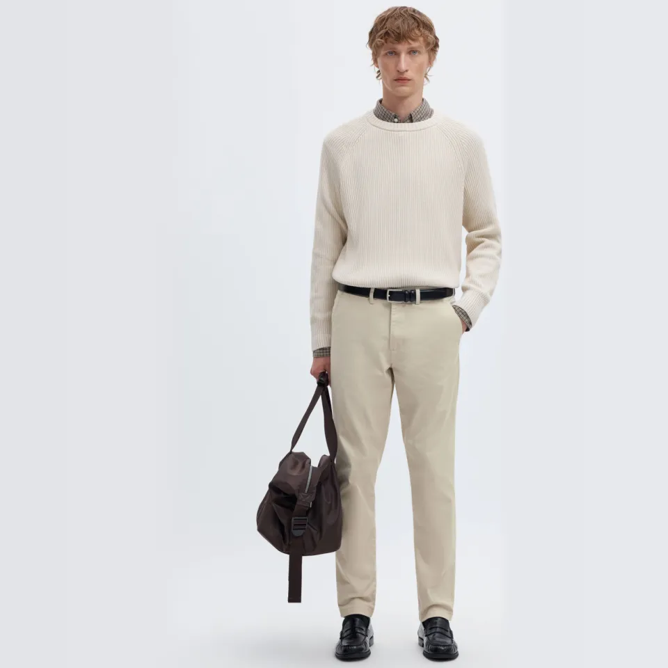 Selected slim fit chino - beige
