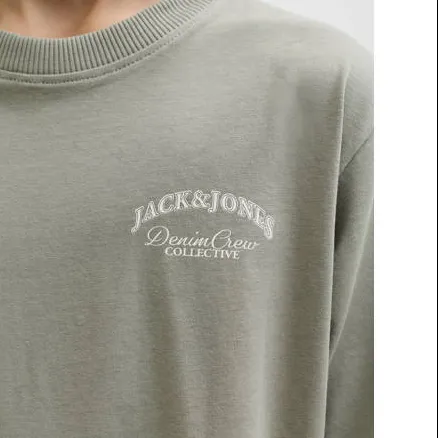 Jack & Jones T-shirt met backprint grijsgroen, foto 5