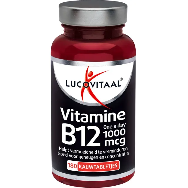 Lucovitaal Vitamine B12 One a Day 1000mcg kauwtabletten