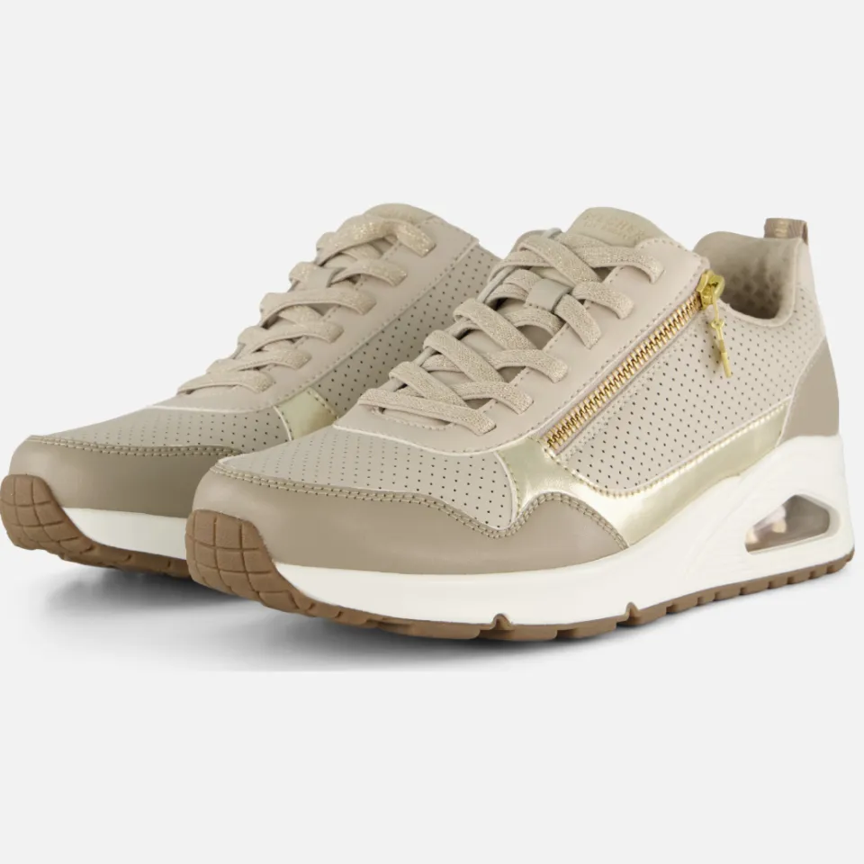 Skechers Uno Metallic Sliders sneakers beige, foto 3