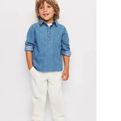 Mango Kids denim overhemd - mediumblauw, foto 3
