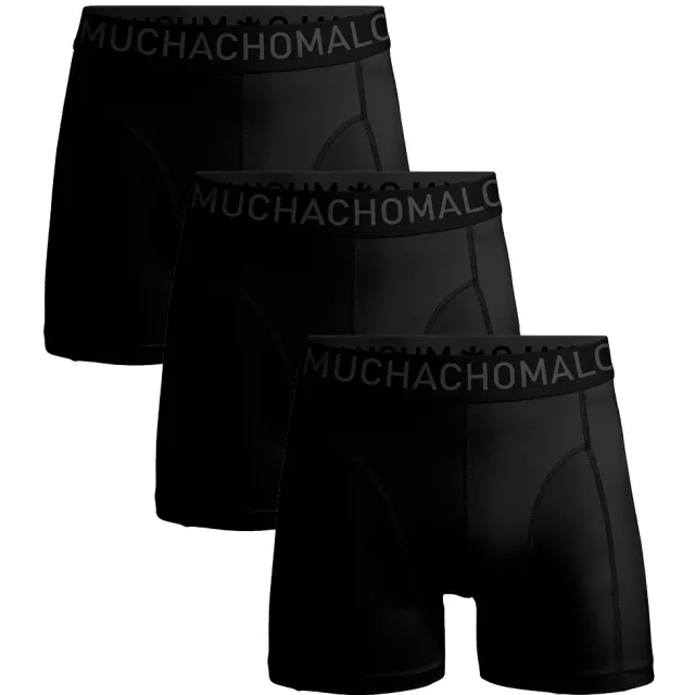 Muchachomalo Heren 3-pack Boxershorts Microfiber Zwart