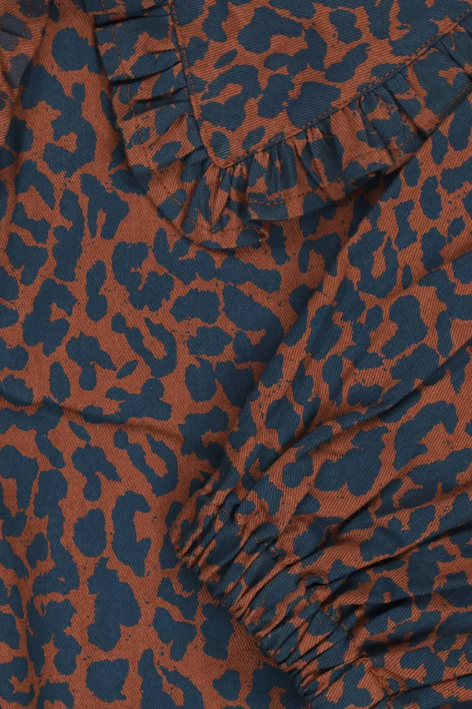 Tumble 'n Dry korte a-lijn jurk met panterprint donkerbruin, foto 7