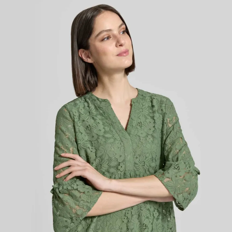 Vero Moda VMHONEY kanten jurk groen, foto 8