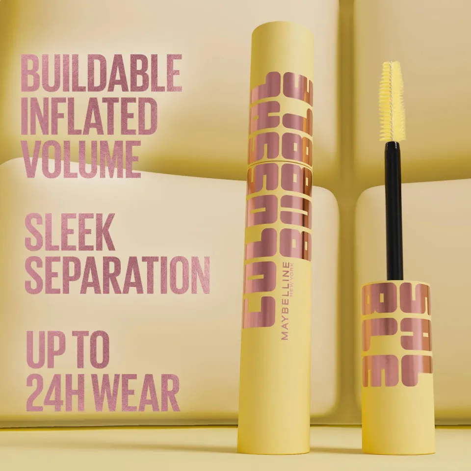 Maybelline New York The Colossal Bubble mascara waterproof zwart, foto 3