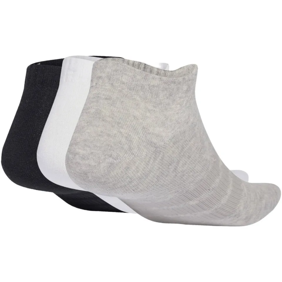 Adidas Thin&Light Essentials low cut sokken 3 pack zwart/wit/zand, foto 2