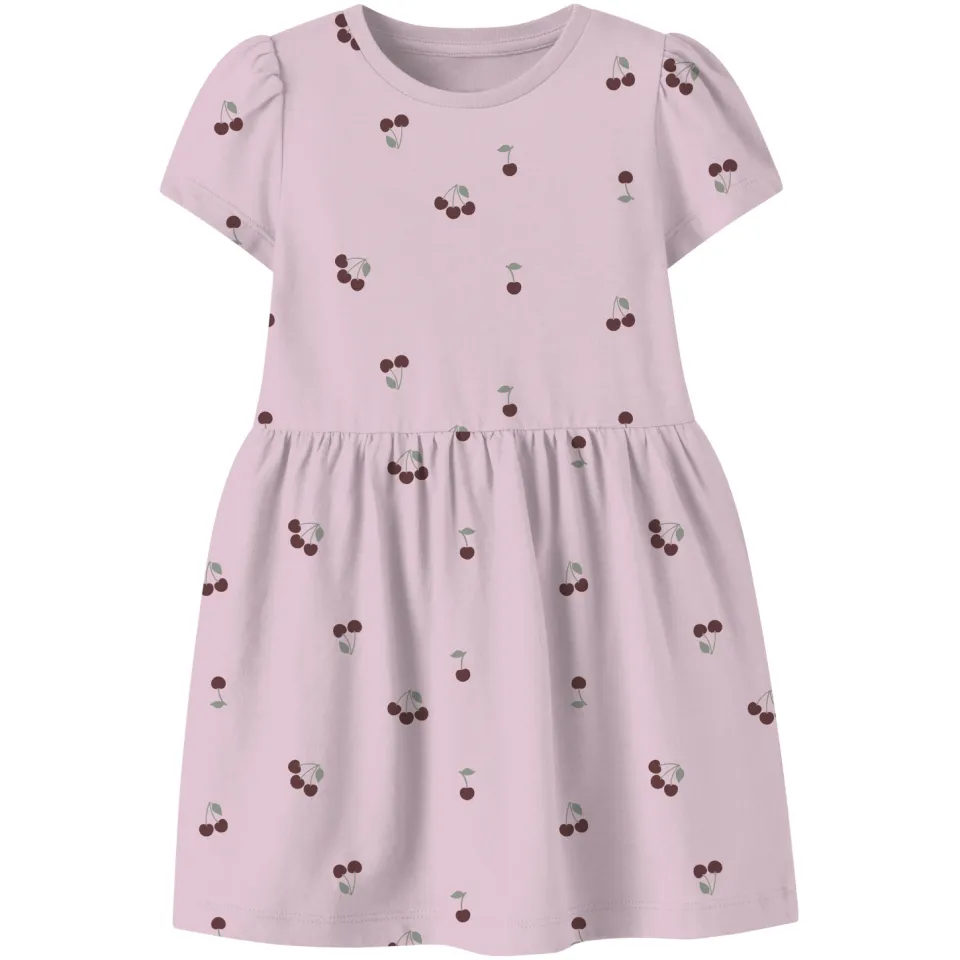 NAME IT MINI midi jurk lichtroze/felroze set van 2, foto 4