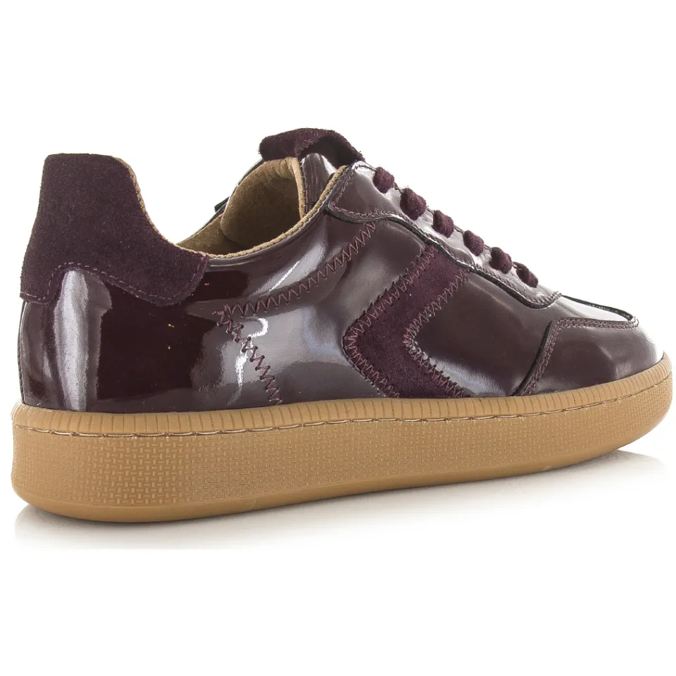 DWRS Label Salta verniz lage sneakers aubergine, foto 4
