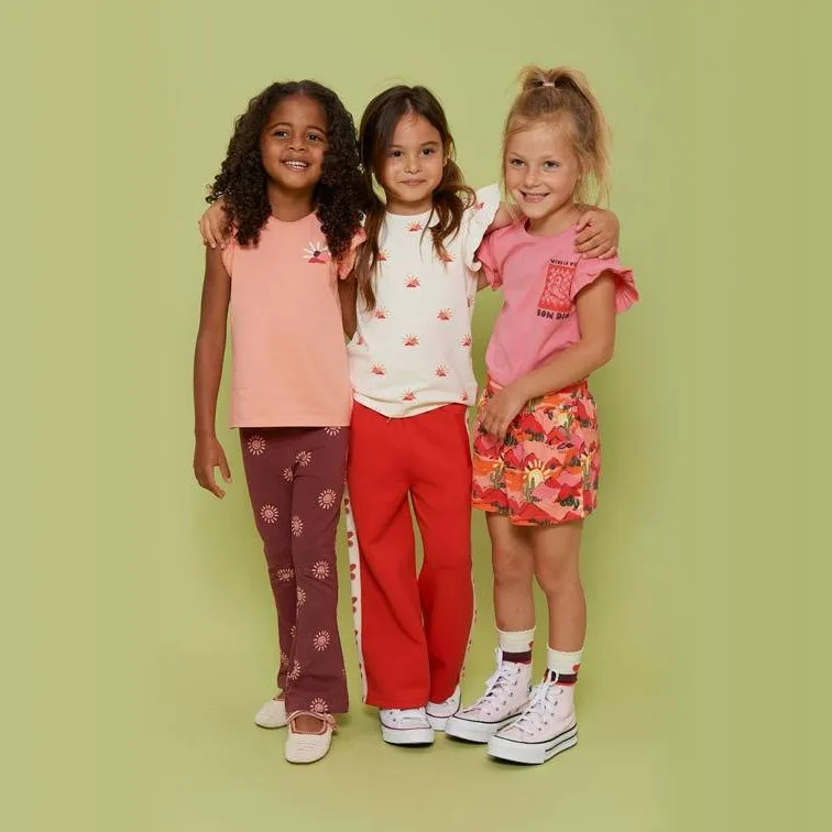 Jubel Salsa Sunset wide leg broek rood, foto 5