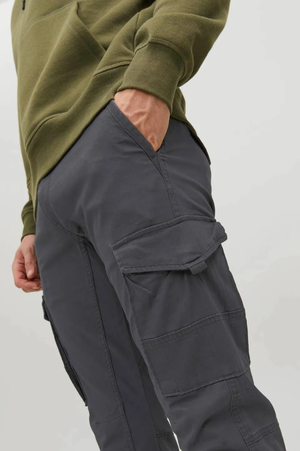 Jack & Jones JJIPAUL cargobroek grijs, foto 6