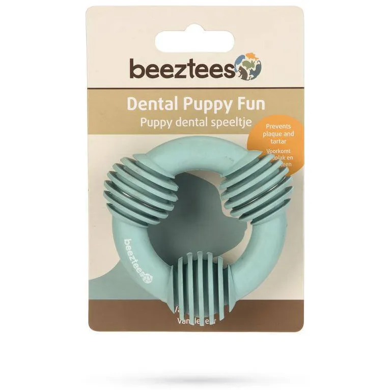 Beeztees puppy rubber dental ring (8 cm) groen, foto 2