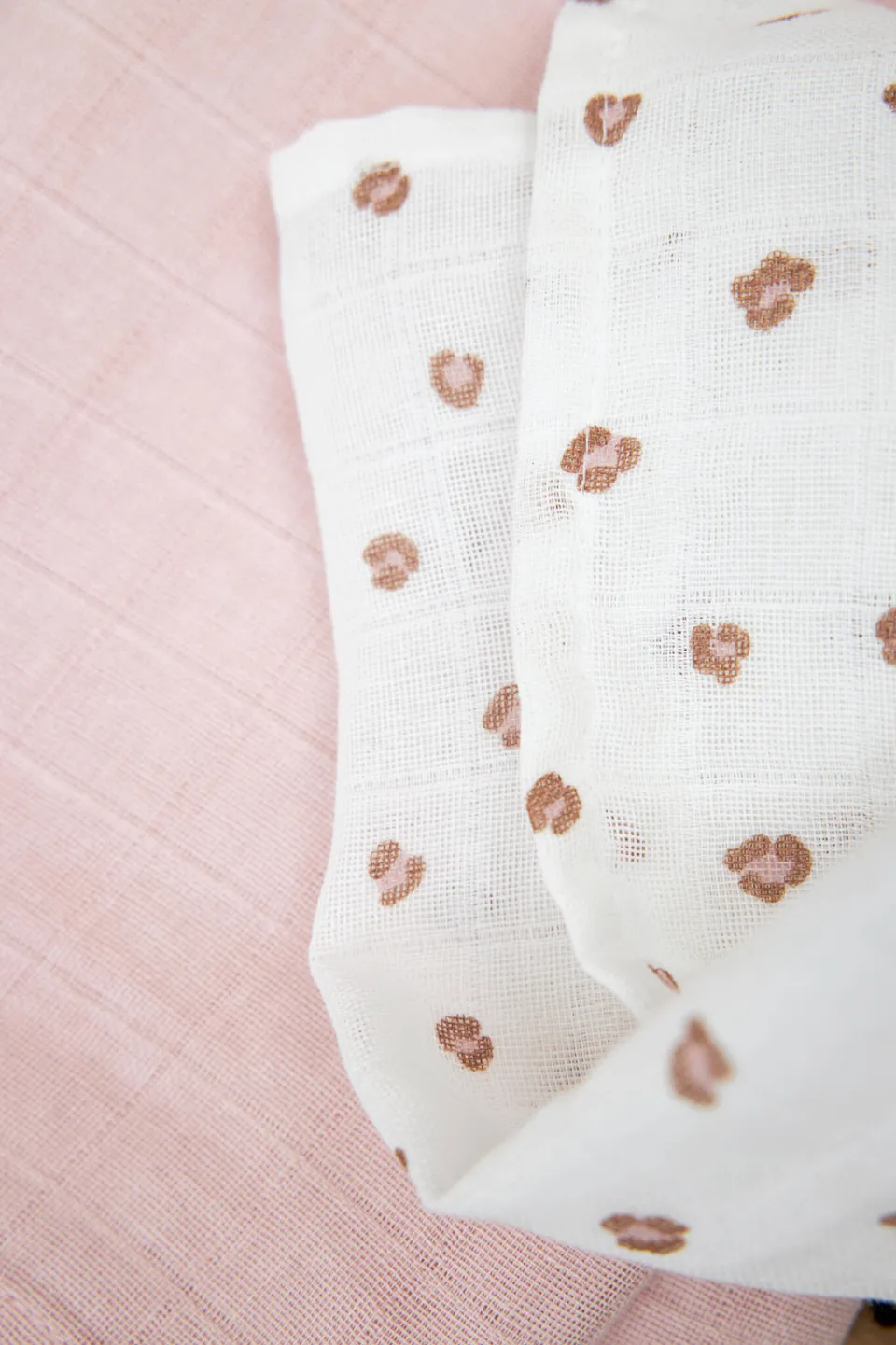Meyco hydrofiele swaddle Mini Panther roze (set van 2), foto 6