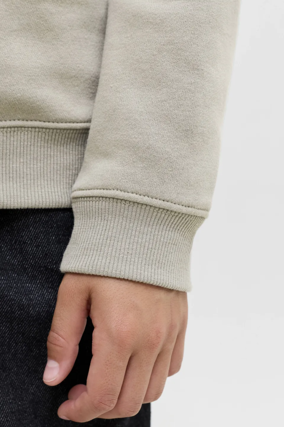 Jack & Jones JUNIOR sweater met logo - grijsgroen, foto 6