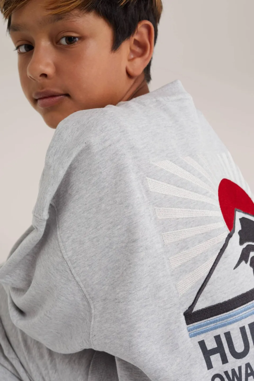 WE Fashion sweater met backprint - grijs, foto 5