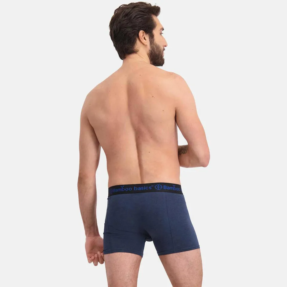 Bamboo Basics boxershort Rico met bamboe (set van 3) blauw/donkerblauw/zwart, foto 3