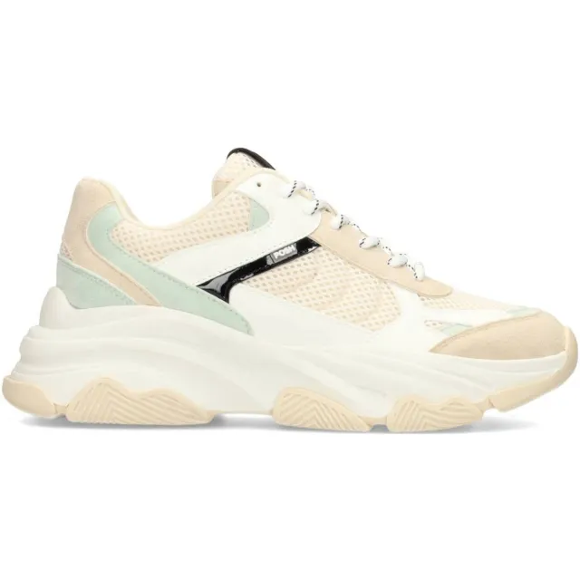 POSH by Poelman Gigi chunky sneakers beige/lichtgroen