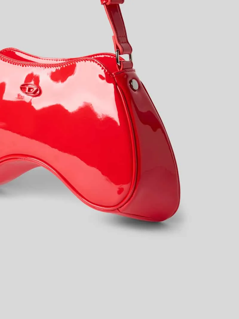 Diesel Shoulderbag met logodetail bordeau, foto 3