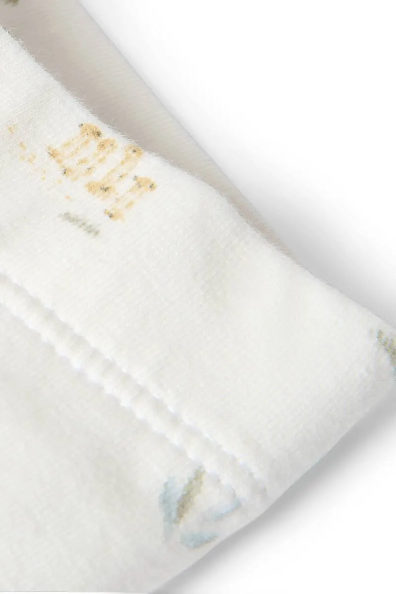 Little Dutch katoenen babybroek met print crème, foto 6