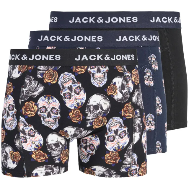 Jack & Jones Junior boxershorts zwart donkerblauw, foto 2