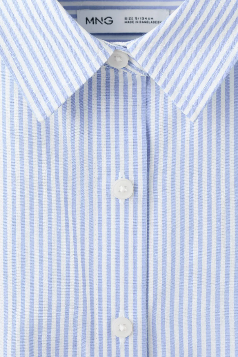 Mango blouse gestreept lichtblauw lichtblauw/wit, foto 4