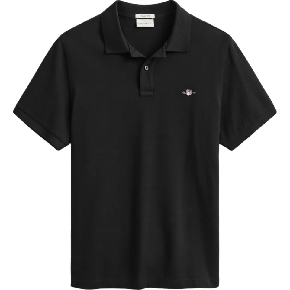 Gant regular fit polo Shield met logo black, foto 2