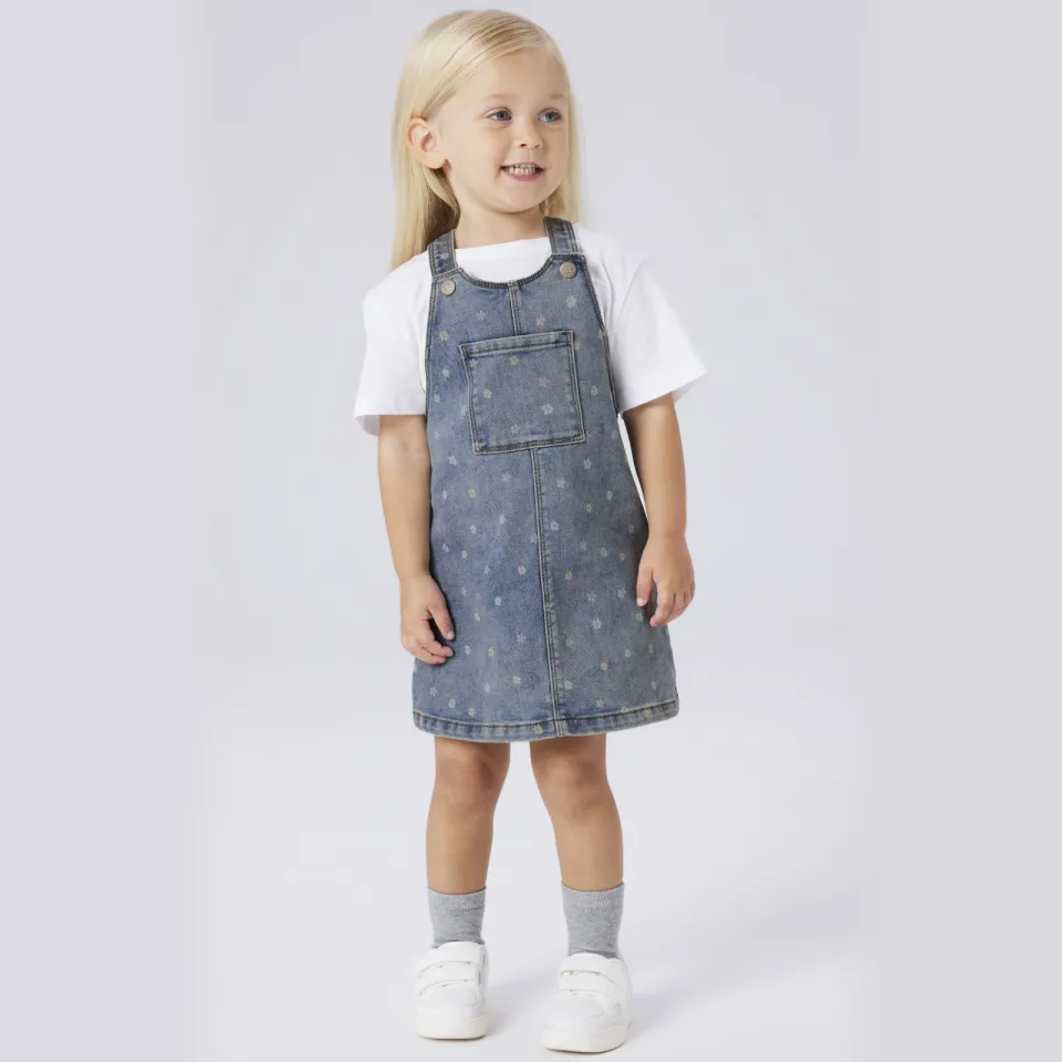 NAME IT MINI NMFROSA spijkerjurk blauw Medium blue denim